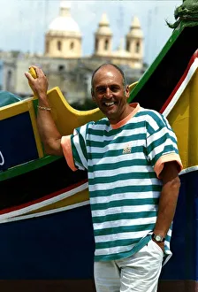 Stephen Yardley actor in Howards Way filming in Malta May 1989 Stephen Yardley actor in Howards Way filming in Malta May 1989