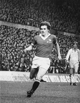 Steve Coppell, Manchester United player in action, Old Trafford Steve Coppell, Manchester United player in action, Old Trafford