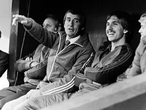 00493 Gallery: Steve Kember, new manager of Crystal Palace, watches his side from the dugout