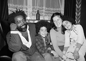 Images Dated 22nd February 1978: Steve Nisbett from Reggae group Steel Pulse, pictured at home in Handsworth