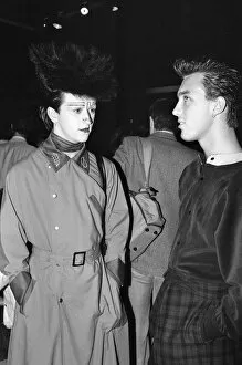 Images Dated 1st August 1980: Steve Strange and Martin Kemp at the new nightclub Stringfellows in Covent Garden, London