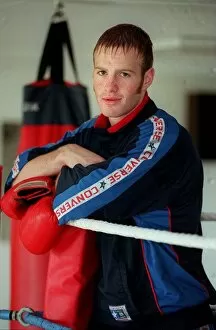 Images Dated 26th June 1997: Steven Maguire boxer June 1997 In club in Glenrothes