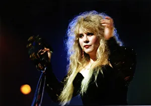 Images Dated 22nd August 1990: Stevie Nicks Pop Singer with Fleetwood Mac in concert at the Expo at Ghent in Belgium