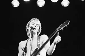 Sting lead singer with The Police, seen here performing on the first night of the 1979