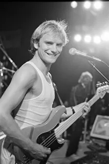 00864 Gallery: Sting, from the pop / rock group The Police. Pictured here on stage