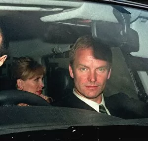 Images Dated 17th October 1995: Sting pop superstar (real name Gordon Sumner) arriving at Southwark Crown Court where