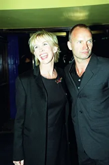 00138 Gallery: Sting Singer / Actor August 98 Arriving with his wife Trudi for the premiere of Lock