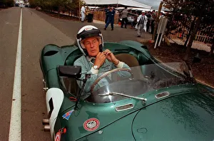 Stirling Moss Former world motorracing champion at the 50th Goodwood Antique motor Stirling Moss Former world motorracing champion at the 50th Goodwood Antique motor