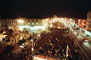 Images Dated 23rd November 1990: Stockton Christmas Lights switched on, Stockton, North Yorkshire, 23rd November 1990