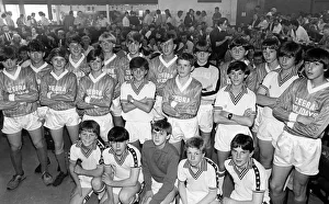 The Stockton and District Schools football squad turn out in style to say thanks to some The Stockton and District Schools football squad turn out in style to say thanks to some