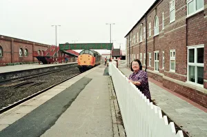 Stockton Railway Station, 1st December 1994. Watching the trains to go by, Joan Taylor Stockton Railway Station, 1st December 1994. Watching the trains to go by, Joan Taylor