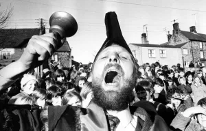 00363 Gallery: Stocktons Town Crier Ron Walker boomed and clanged his way through Bellingham to
