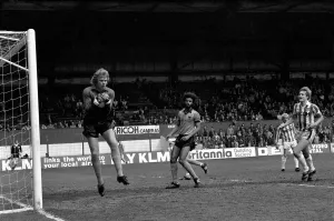Stoke City 2 v. Wolverhampton Wanderers 1. Division 1 Football. April 1982 MF06-40-044 Stoke City 2 v. Wolverhampton Wanderers 1. Division 1 Football. April 1982 MF06-40-044