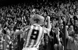 Stoke City 2 v. Wolverhampton Wanderers 1. Division 1 Football. April 1982 MF06-40-055 Stoke City 2 v. Wolverhampton Wanderers 1. Division 1 Football. April 1982 MF06-40-055
