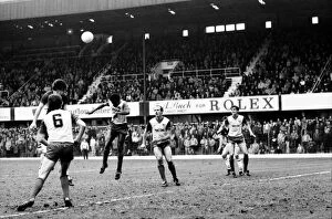 Stoke v. Aston Villa. March 1984 MF14-21-047 The final score was a one nil