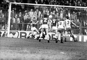 Stoke v. Aston Villa. March 1984 MF14-21-050 The final score was a one nil