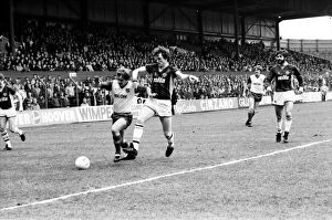 Stoke v. Aston Villa. March 1984 MF14-21-068 The final score was a one nil