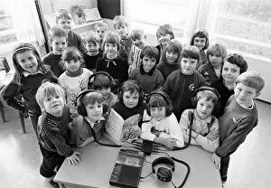Images Dated 9th January 1990: Storytime - third year infants at Brockholes CE Junior and Infants School tune into a