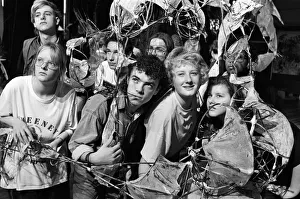 Images Dated 3rd November 1989: Students at New College, Huddersfield, in a scene from their latest theatrical production
