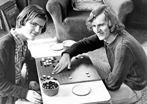 Images Dated 1st April 1977: Students playing the new Chinese board game GOin April 1977