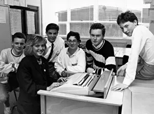 Images Dated 4th October 1988: Students from St Marys Sixth Form College, Middlesbrough, 4th October 1988