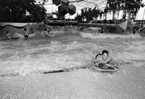 Images Dated 23rd May 1996: The Suncentre, Rhyl, Europes first indoor surfing pool, attracting thousands of families