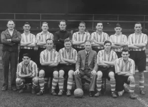 Sunderland AFC 1950. Bert Johnson (trainer), Jack Stelling Sunderland AFC 1950. Bert Johnson (trainer), Jack Stelling