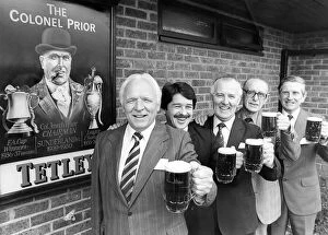 Images Dated 11th May 1983: Sunderland Associated Football Club - Raising a glass are, left to right, Raich Carter