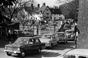 Sunshine and high temperatures brought out the family motorist - they all seemed to have Sunshine and high temperatures brought out the family motorist - they all seemed to have