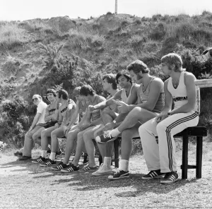 Images Dated 25th June 1976: Superstars, BBC Television Programme, Filming of Heat in Bracknell, Berkshire
