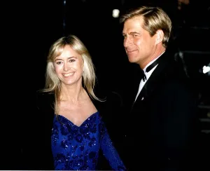 Images Dated 11th December 1991: Susan George Actress with husband