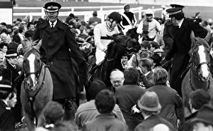 Grand National Gallery: Last Suspect, ridden by Jockey Hywel Davies wins the 1985 Grand National at Aintree