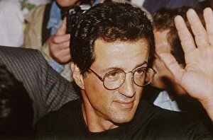 Images Dated 14th July 1992: Sylvester Stallone Actor at the opening of his new restaurant Planet Hollywood