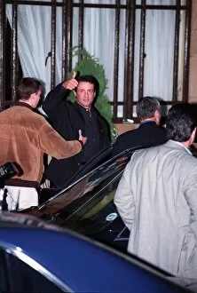 Images Dated 18th May 1997: Sylvester stalloneActor leaving hotel with minder
