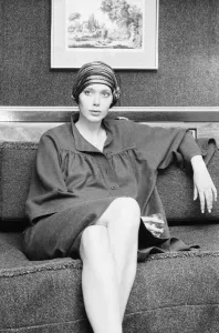 Images Dated 24th October 1974: Sylvia Kristel, Dutch actress in the UK to promote new film, Emmanuelle