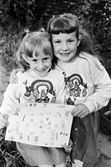Images Dated 2nd October 1985: Talented twins Lianne (left) and Michelle Scott celebrated their sixth birthday with
