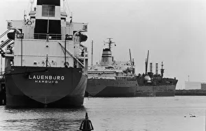 Tankers Torvanger and Lauenburg seen here berth at Teesport. 26th March 1984 Tankers Torvanger and Lauenburg seen here berth at Teesport. 26th March 1984
