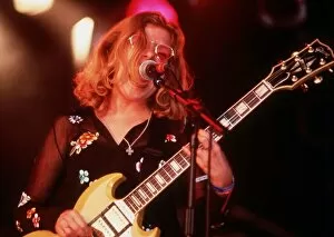 00162 Gallery: Tanya Donelly pop singer guitarist of group Belly 1995 on stage at Glastonbury