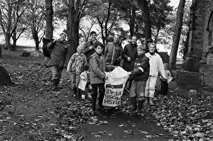 Images Dated 21st October 1989: A team of volunteers made sure that was where all the rubbish went during a clean -up of
