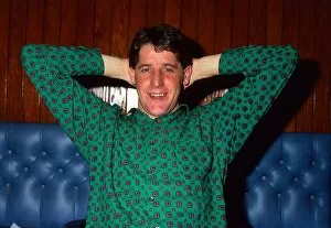 Images Dated 1st December 1987: Ted McMinn with hands behind his head December 1987