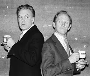 Two television butlers, Donald Sinden (left) Robert'in LWTs 'Two'