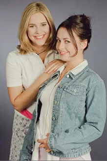 Images Dated 24th July 1996: Television presenter Jenni Falconer with friend Vicki Simpson. 24th July 1996