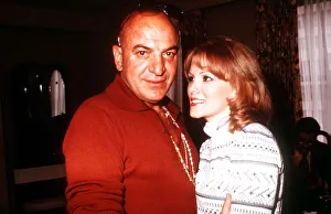 Telly Savalas the actor from Kojak with his girlfriend Marce Hamsen February Telly Savalas the actor from Kojak with his girlfriend Marce Hamsen February