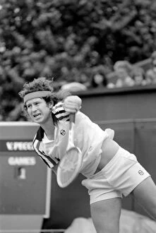 Images Dated 14th June 1980: Tennis at Queens Club. Stella Artois. John McEnroe of USA in action