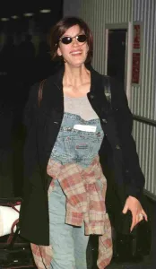 Teri Hatcher actress in the television programme The New Adventures of Superman arriving Teri Hatcher actress in the television programme The New Adventures of Superman arriving