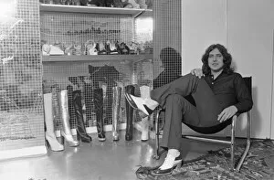 Terry De Havilland, shoe designer, in his shop on The King's Road