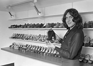 Terry De Havilland, shoe designer, in his shop on The King's Road