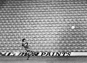 Terry McDermott plays his last game for Liverpool in front of an empty stand Terry McDermott plays his last game for Liverpool in front of an empty stand