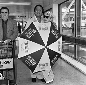 Terry Scott and June Whitfield arriving at Heathrow Airport from Hong Kong Terry Scott and June Whitfield arriving at Heathrow Airport from Hong Kong