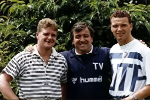 Terry Venables with Tottenham Hotspurs new summer signings Paul Gascoigne